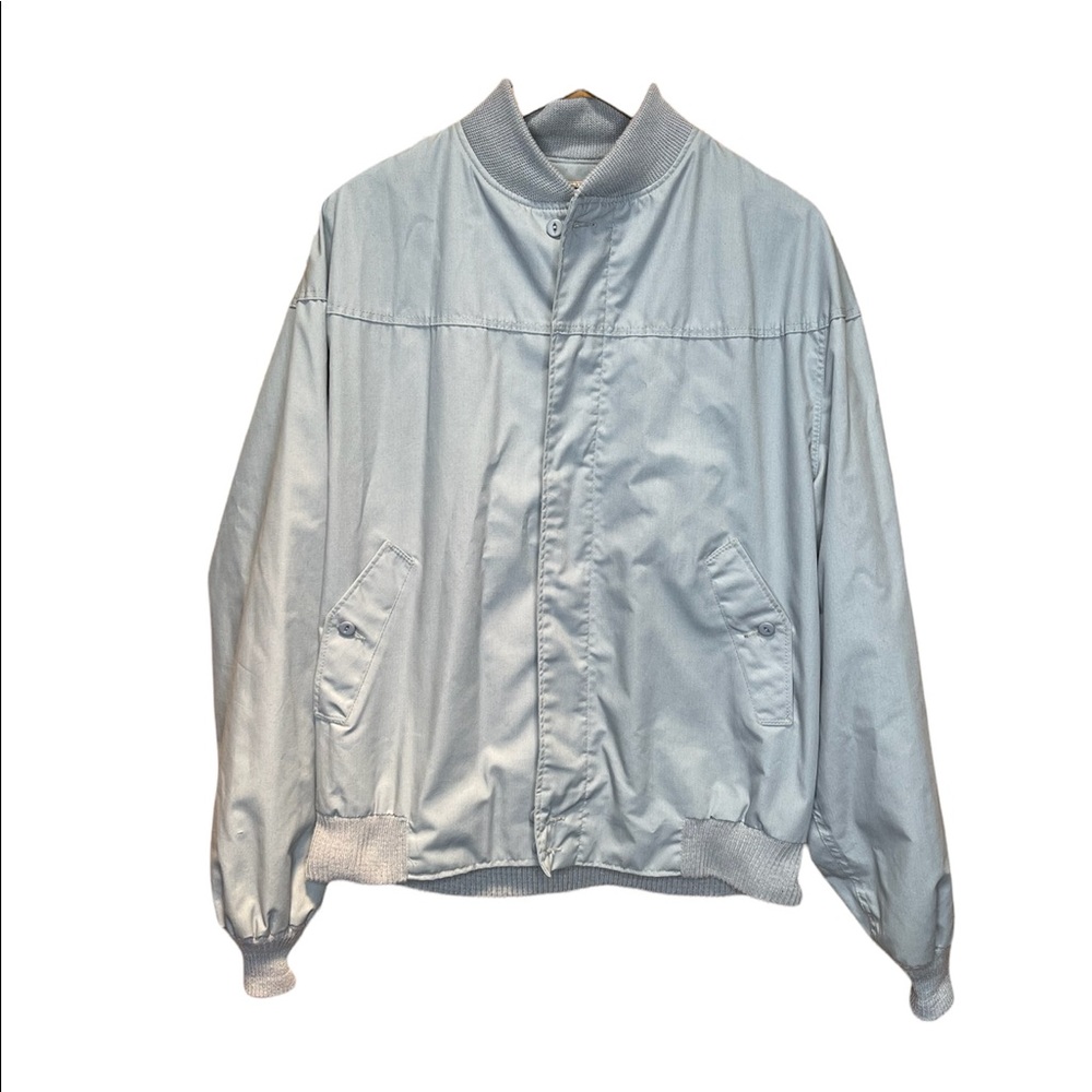 The Original Catalina La Paz Mens Gray Zip Up Bomber Jacket Size 44